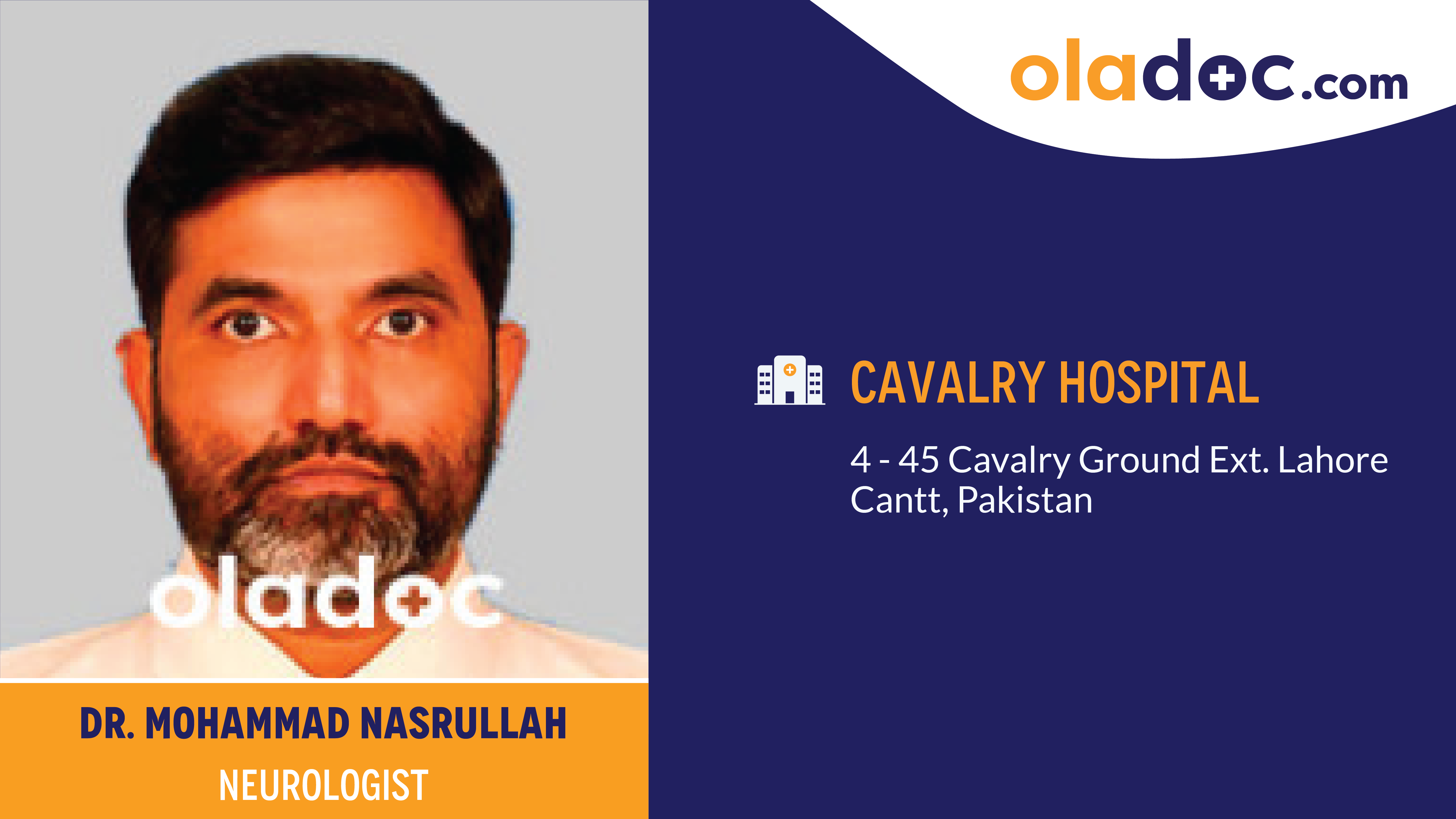 Practice locations of Dr.Mohammad Nasrullah